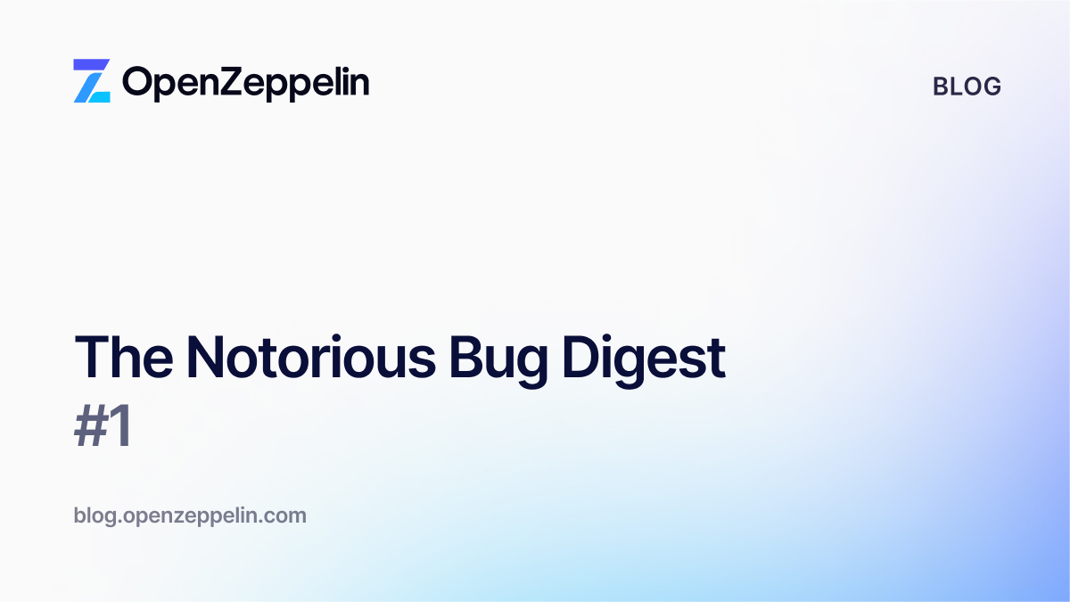 The Notorious Bug Digest #1 Featured Image