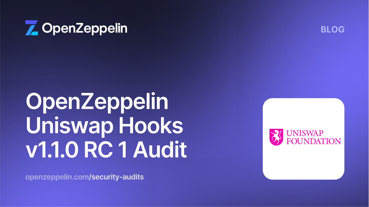 OpenZeppelin Uniswap Hooks v1.1.0 RC 1 Audit Featured Image